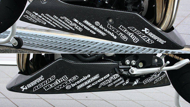優先配送 バイク ステッカー メーカー スポンサー ロゴ カウル 5種類