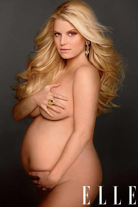 Jessica Simpson Covered nude Elle magazine April 2012 (2)